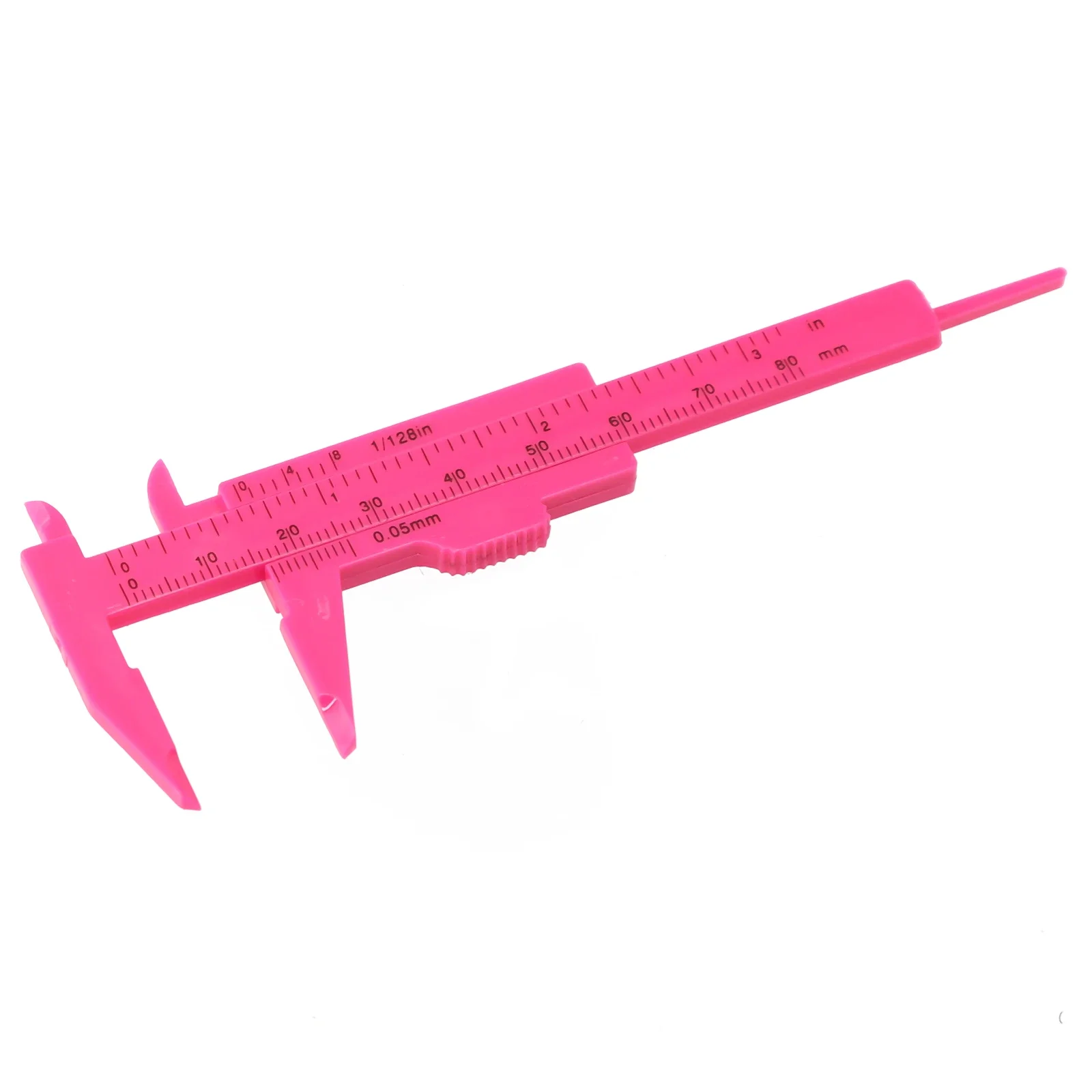 0-80mm Plastic Sliding Vernier Caliper Gauge Measuring Tool Scale Ruler Micrometer For Jewelry Measurement Testing Manual Tools