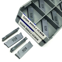 DGN2002J DGN3003J IC908 Grooving Inserts Cutting Tool CNC Metal Lathe Tools DGN 3003J High Quality Grooving Turning Tool