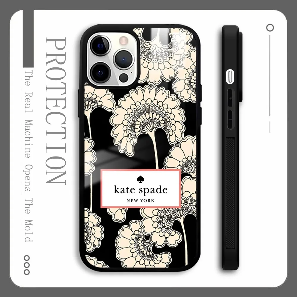 Wildflower Fishion K-Kate-SpadeS Phone Case For IPhone 16 15 14 13 12 11 Pro Xs Max Mini Plus Celulares Hard Funda