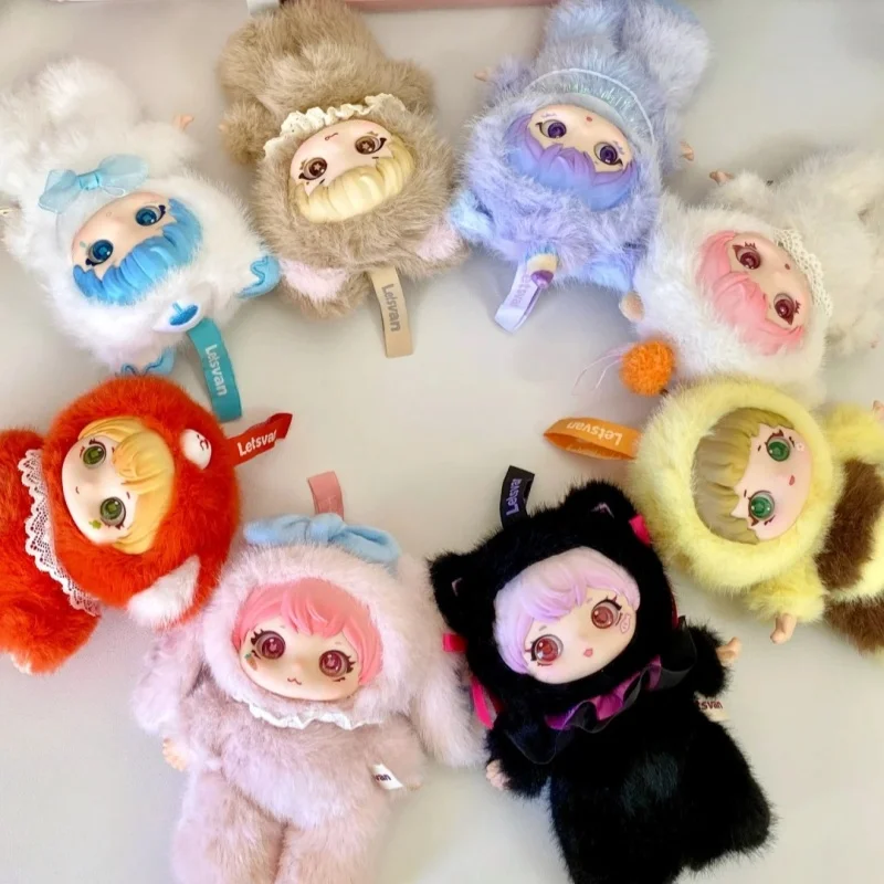 Em estoque genuíno letvan ziyuli animal festa série caixa cega figura saco pingente decoração kawaii moda boneca brinquedo presente da menina