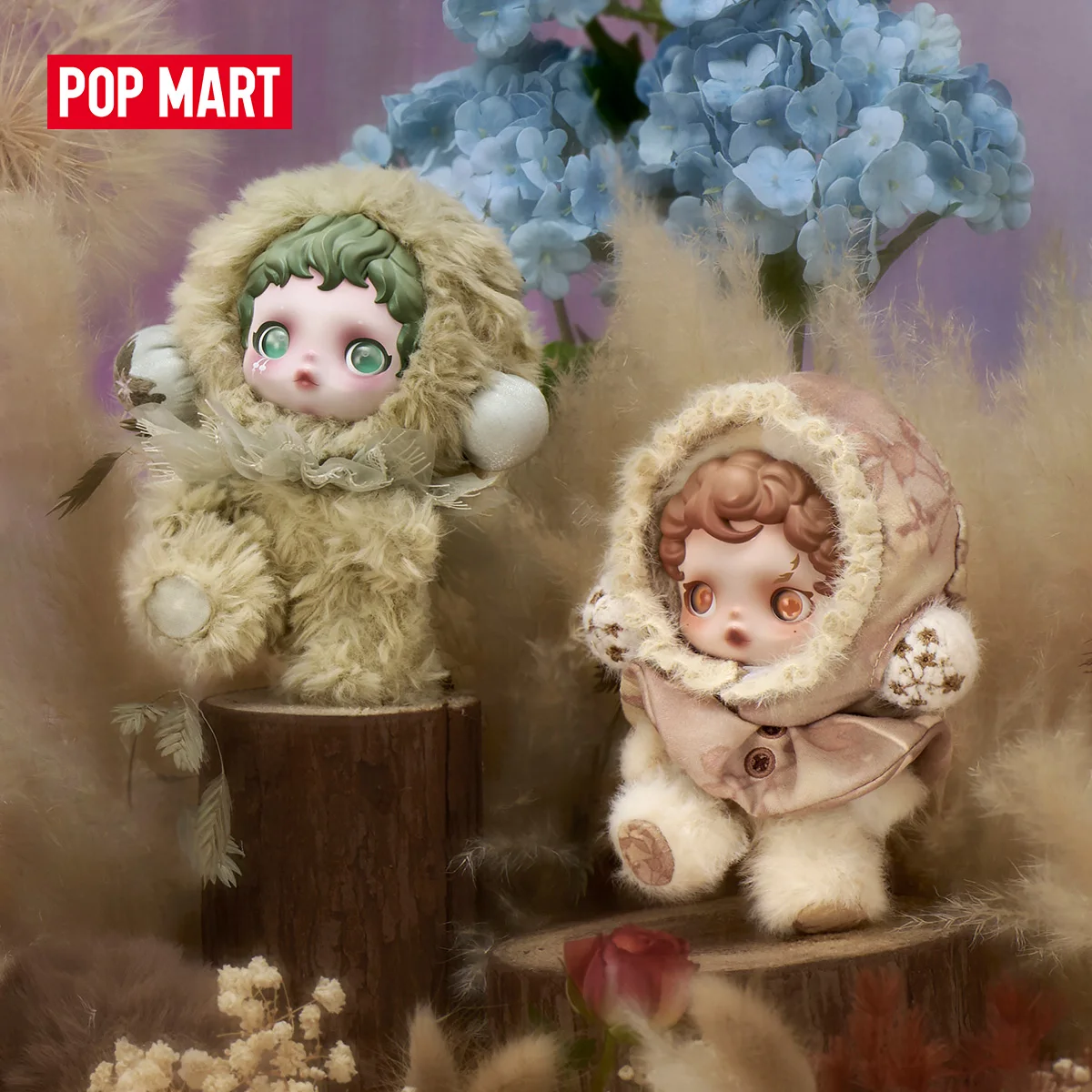 POP MART SKULLPANDA Serie Impresionismo Muñeco de Peluche Caja Sorpresa 1PC/9PCS Caja Misteriosa