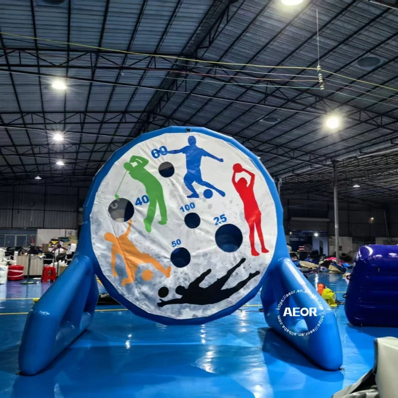Wholesale Fun Inflatable Football Target Set Unisex PVC Soccer Field Indoor Outdoor Inflatable Football Darts