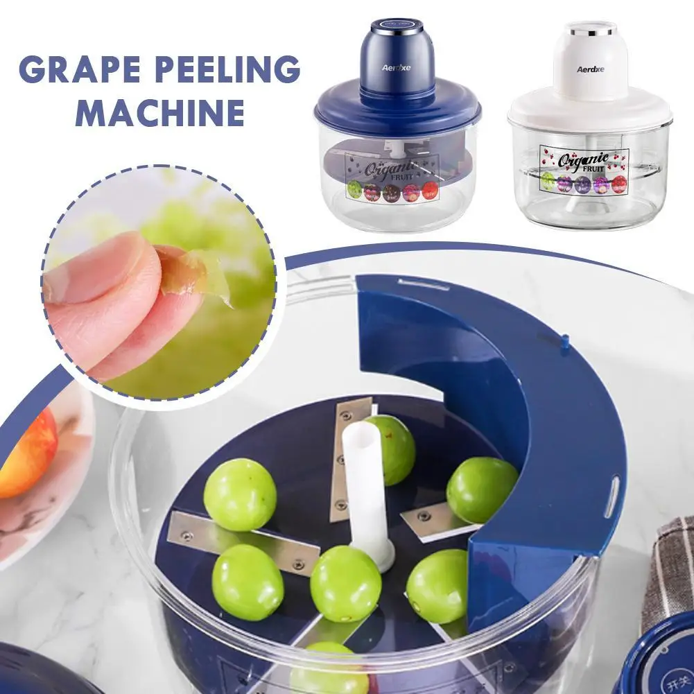 

Fully Automatic Household Electric Fruit Peeler Grapes Garlic Tomatoes Peeler Divine Tool Wireless Portable Easy Kitchen Gadget