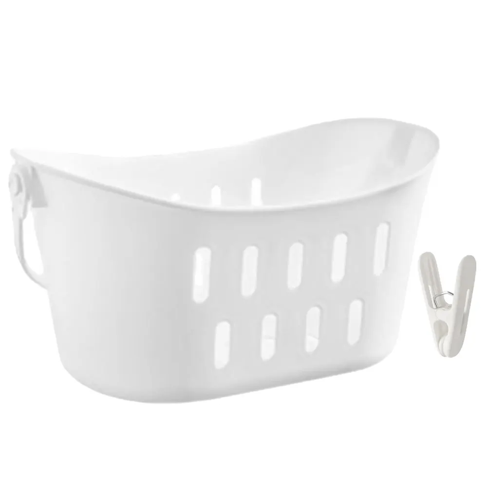 

Hanging Sundries Basket for Shower Bathroom Organizer Portable Plastic Storage Basket Decorative Kitchen Utility Holder 2025 New