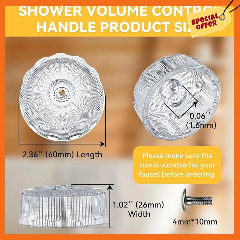 -A20Z MXT11 Temperature And Volume Handles For Mixet Tub And Shower Knob Shower Volume Control Handle Faucet Replacement Handles