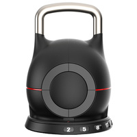 7 Speed Quick Adjustable Kettlebell New Style 20kg Black Fitness Equipment 44lbs Dumbbell 2-20KG/5-44 pounds
