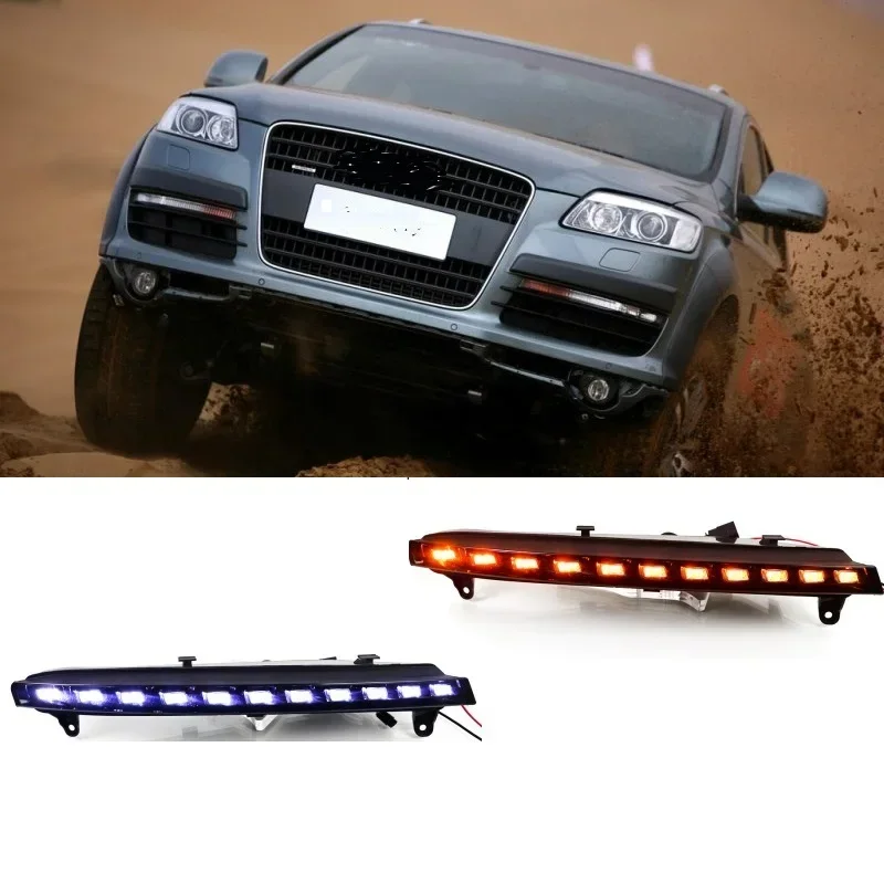 LED Streamer light front bumper Turn signal light DRL Day light for Audi 2005 2006 2007 2008 2009