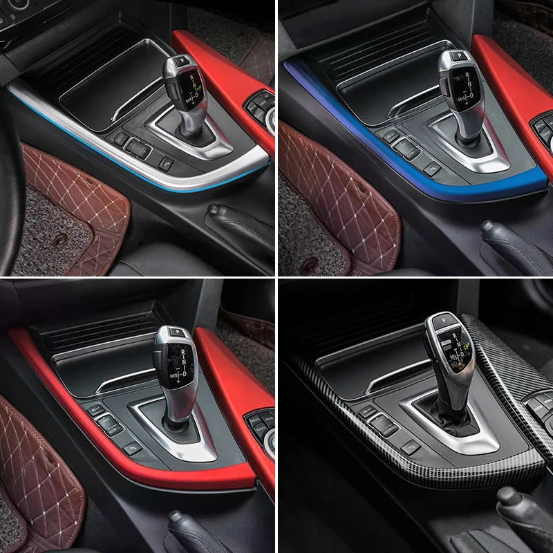 For BMW 3 4 Series 3GT F30 F31 F32 F34 F36 carinteriorcenter console shift panel decoration sticker cover decoration accessories