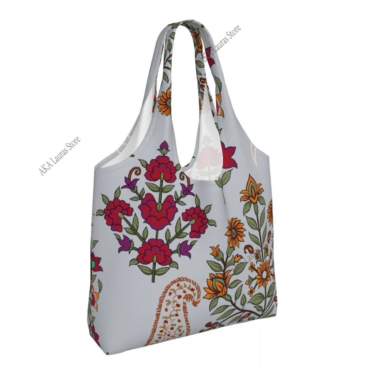 Shopping Bags Women Portable Funny William Morris Compton Floral Art Nouveau Pattern Big Capacity Grocery Shopper Tote Bags