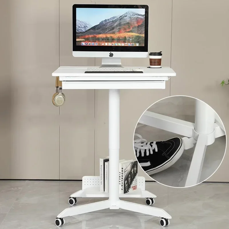 Organizers Supplies Computer Desks Adjustable Height Standing Study Console Table Ergonomic Drawers Tavolo Library Furniture