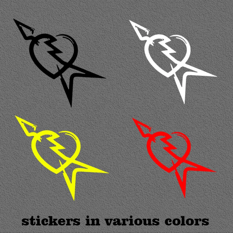 Broken Heart Arrow Exterior Decals Waterproof Vinyl Stickers For Auto Car Motorcycle Helmet Decoration
