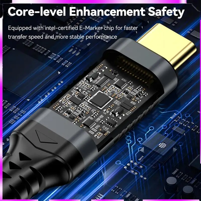 N98R 16K 유형 C 케이블 Thunderbolt 4/3용 고속 충전 케이블 모든 기능을 갖춘 고속 충전 케이블usb C-C 데이터 전송