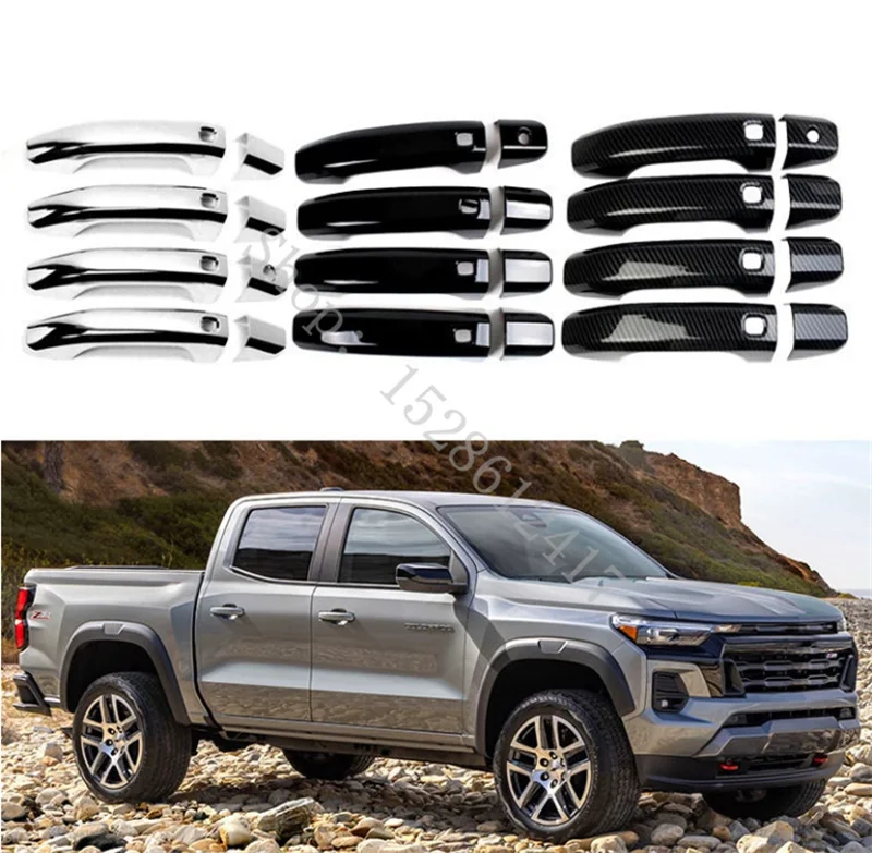 For Chevrolet Colorado S10 RG MK2 2016 2017-2022 ABS Door Handle Bowl Door handle Protective covering Cover Trim car-styling