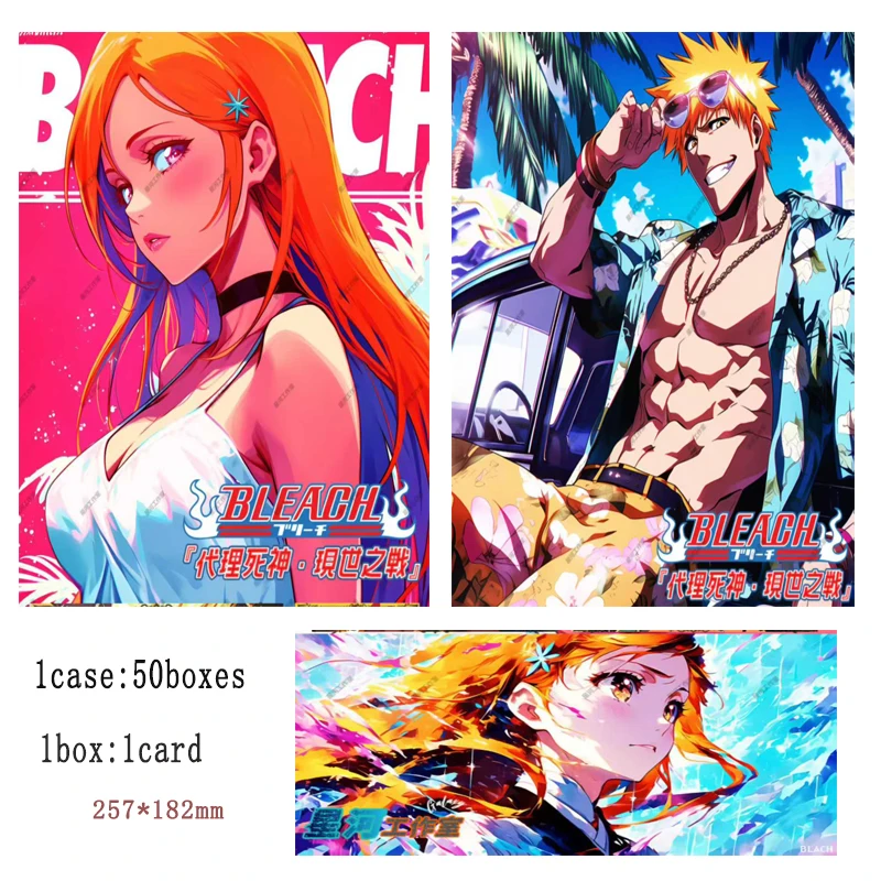 

Оптовая продажа, коробка-бустер для коллекции Bleach B5, износостойкие и устойчивые к царапинам игровые карты с персонажами аниме