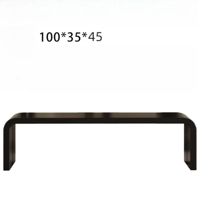 Front Room Retro Stool Pouf Clearance Footrest Sofa Stool Solid Wood French Black Muebles Para Hogar Mid Century Furniture