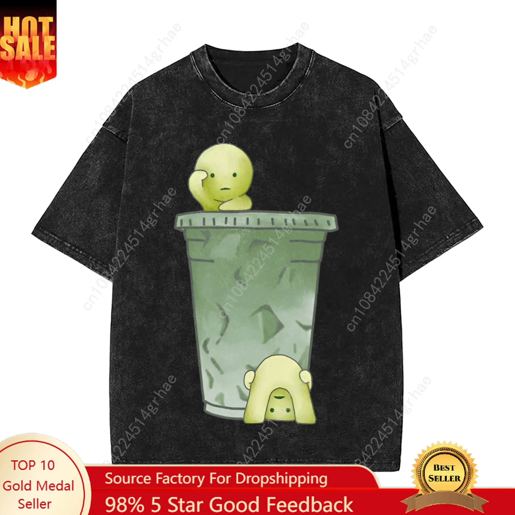 

Smiskis Matcha T Shirt Men's Cotton Amazing T-Shirts Round Neck Tees Short Sleeve Clothing Gift Idea