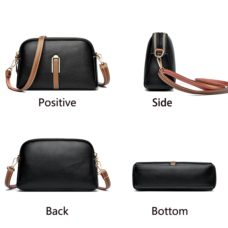 High Quality Leather Shoulder bag Designer Cowhide Flap Bag Luxury Womens Messenger Bags Crossbody Bags For Women Handbag