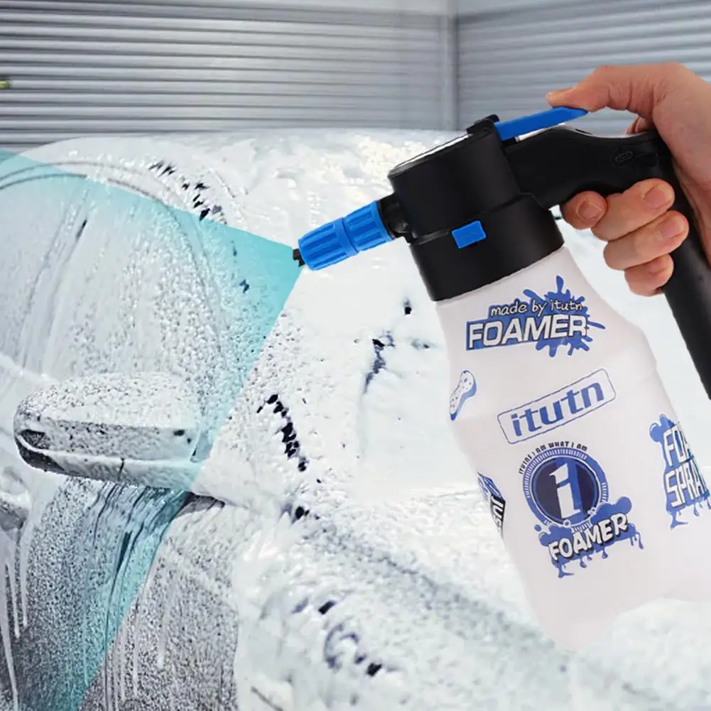 Electric Foam Sprayer 1.5L Foam Generator For Car Wash 2600mAh Lithium Battery Foam Lance 1h Endurance Car Wash Towel Foam M6N0