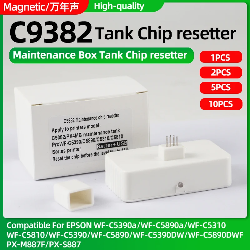C9382 PX4MB Maintenance Box chip resetter For Epson WF-C5310 WF-C5810 C5390 WF-C5890 C5891 M5899 M5399 C5890a PX-S887 PX-M887F
