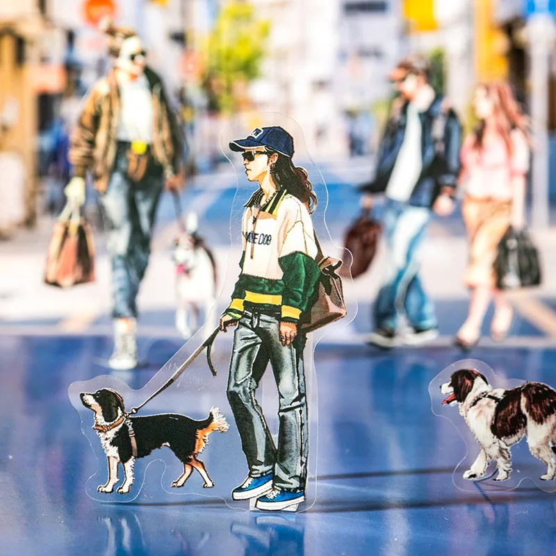 

20pcs/lot kawaii Stationery Sticker City walk junk journal Decorative Scrapbooking DIY Craft Sticker