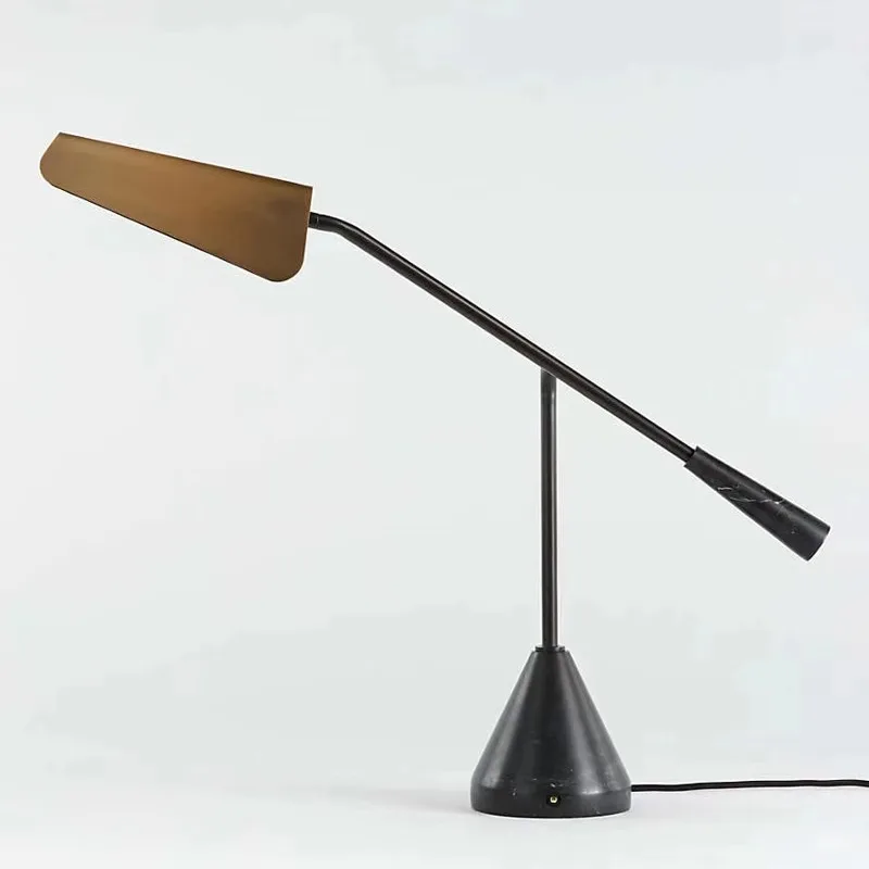 Modern simple light luxury desk model room Nordic marble reading art desk lamp