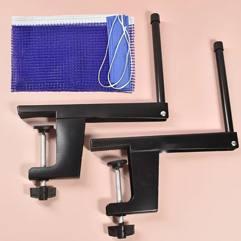 Table Tennis Net and Pole Set, Portable and Easy-to-Install Table Tennis Net Frame, Large Opening Design for Size, Table Tennis