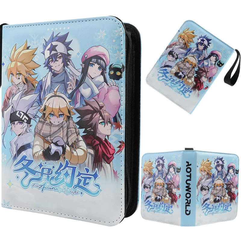 New Nine-Panel Rugged World Large-Capacity Zippered Card Holder with Four-Panel Live Folio Collection Case