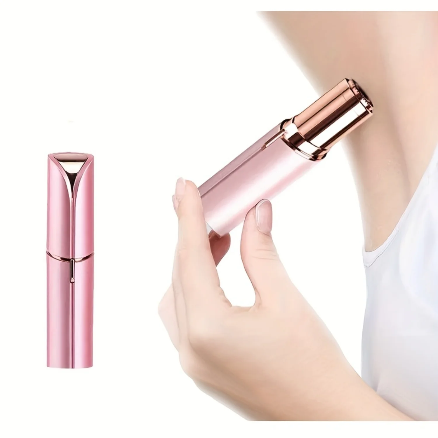 

Mini Body Facial Hair Remover Lipstick Shape Painless Safety Neck Leg Hair Remover Tool Body Epilator