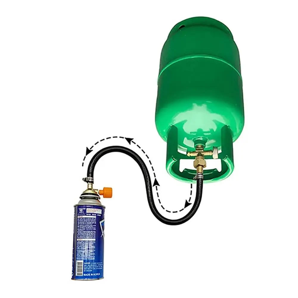 1Pcs Leakproof Gas Refill Adapter Rubber Reusable Valve Braided Hose Tube Cylinder Convertor Filling Tank Coupler Accessories