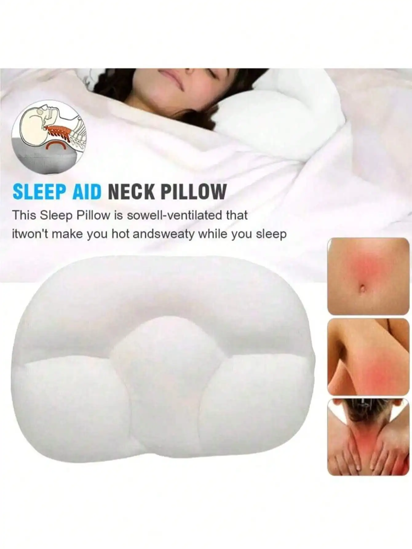 

Массажер для тела, универсальная подушка для сна, массажер для шеи, губка для сна с эффектом памяти, массажная подушка для головы в форме яйца, массажер для головы, полевой