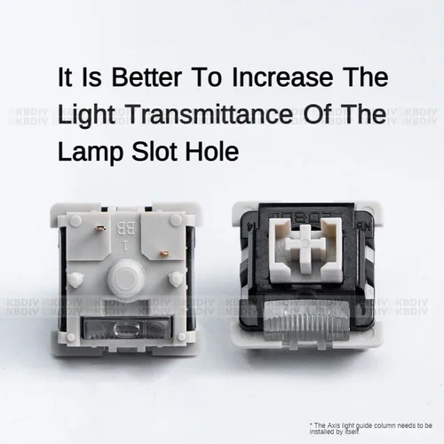 Imagen 2 del producto LEOBOG GreyWood V4 V3 interruptor lineal POM interruptores HIFI para KIT de teclado mecánico personalizado 3/5 pines accesorios para juegos DIY GMK67