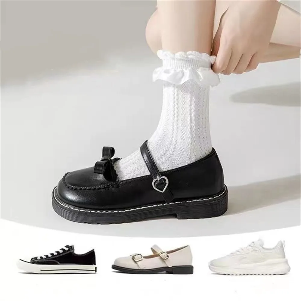 Y2k Fashion Lovely Design Lace Knit Socks White Leg Warmers Sweet Gothic Accessories For Lolita Fashion Enthusiasts Cosplay