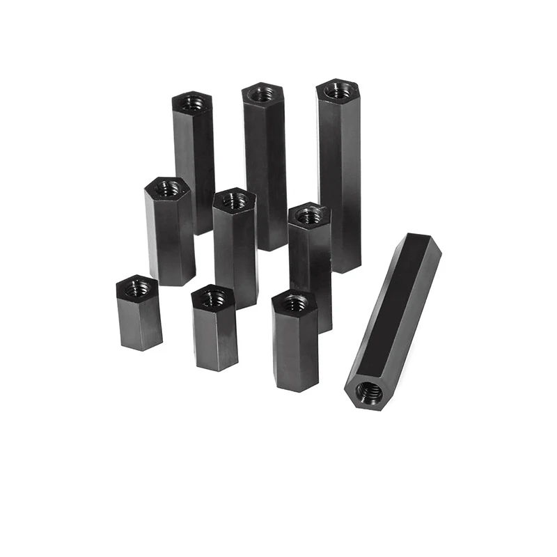 10-50pcs Female To Female Nylon Standoff M2 M2.5 M3 M4 M5*L White Black Pcb Nylon Standoff Spacer Column Plastic Spacing Screws