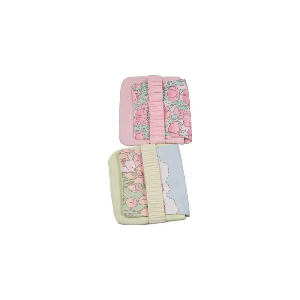 Large Capacity Mini Cosmetic Bag Bear Candy Color Sanitary Napkin Storage Bag Korean Style Cotton Cloth Flower Coin Purse image 2