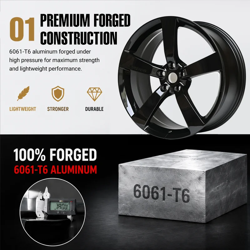 Custom 3 Piece Electroplated Chrome Forged Wheel 19 20 22 Inch 5*120 Silver Deep Dish 5 Lug Premium Car Passenger Car Wheels Rim