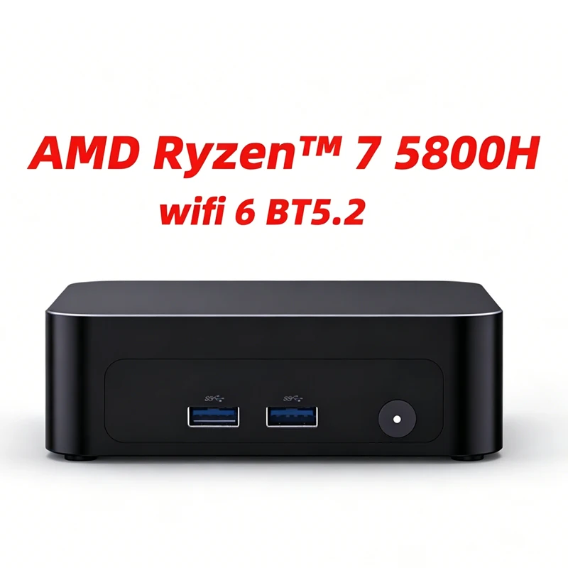 SZBOX H58 Mini PC AMD Ryzen 7 5800H/ 5700U DDR4 M.2 NVMe SSD WiFi6