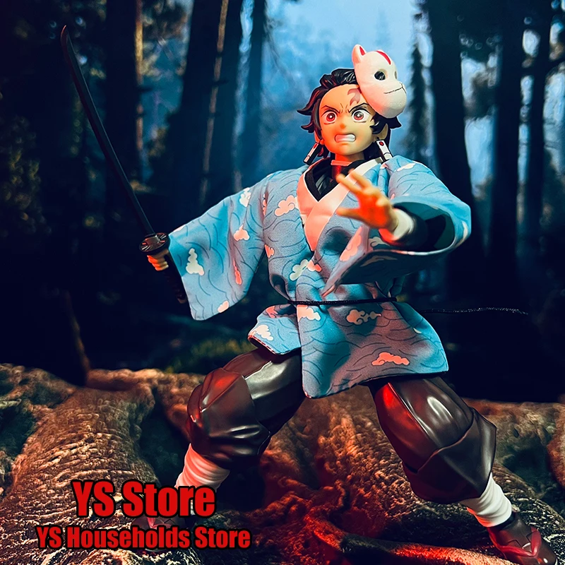 

1/12 Камадо Танджиро Человек Солдат Белый Облако Принт Тренировочное Пальто и Маска Комплект Одежды Аксессуары для 6 "ШФ Убийцы Демонов