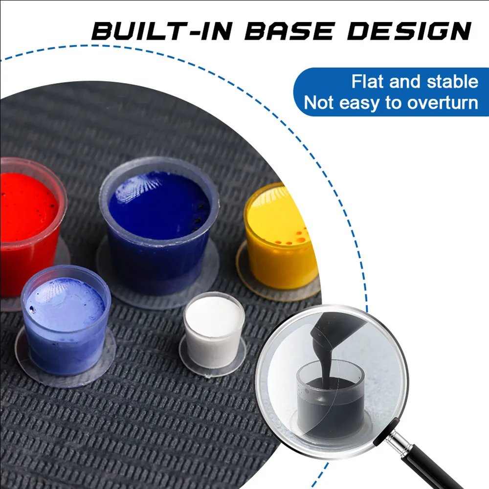 300/100pcs Tattoo Ink Cups Caps Disposable Microblading Tattoo Permanent Makeup Pigment Holder Container Caps Tattoo Accessories
