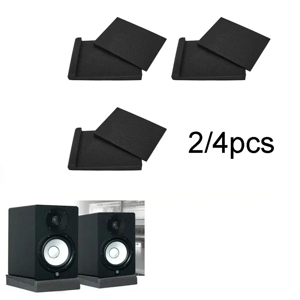 Hot Acoustic Foam Pads High-density Angled Design Studio Monitor Speaker Isolation Pads Density Acoustic Foam Pads Parts