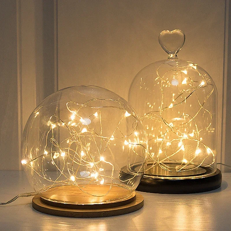 4M LED String Battery Powered Christmas Romantic Decoration Dormitory Bedroom 40 Lights Always on Copper Wire String Lights