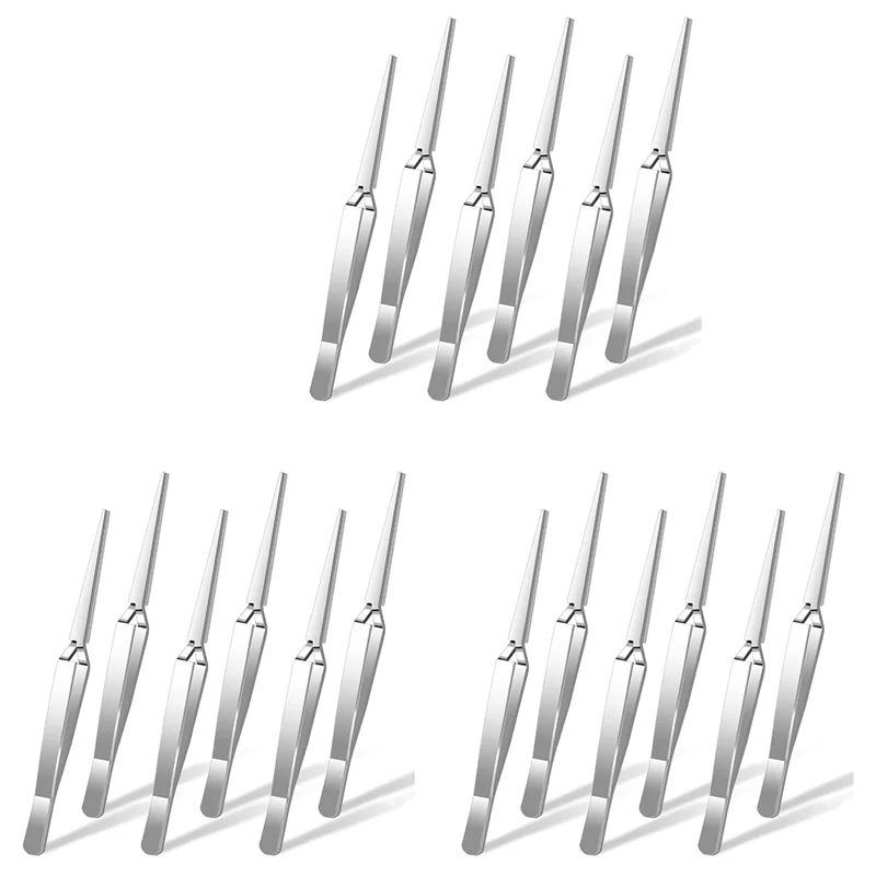 

NEW-Craft Tweezers, 18 Pieces Locking Tweezers Reverse Tweezers For Crafting Jewelry Making Electronics Watch Repair