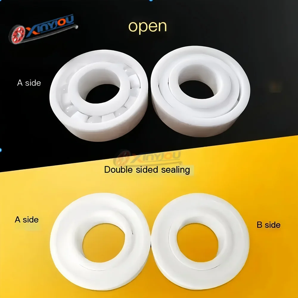 Zirconia Ceramic Miniature Ball Bearing 608/623/683/693/MR115/MR105 Anti-Corrosion High Temp Non-Magnetic Low Friction for Hobby