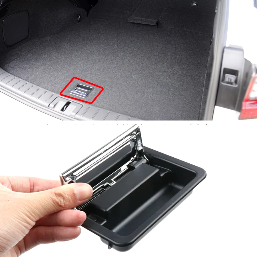 Wooeight 1Pc Car Interior Rear Trunk Mat Carpet Floor Handle Fit For Lexus NX200 NX300 NX300h RX300 450h 450hL 58470-78020-C0
