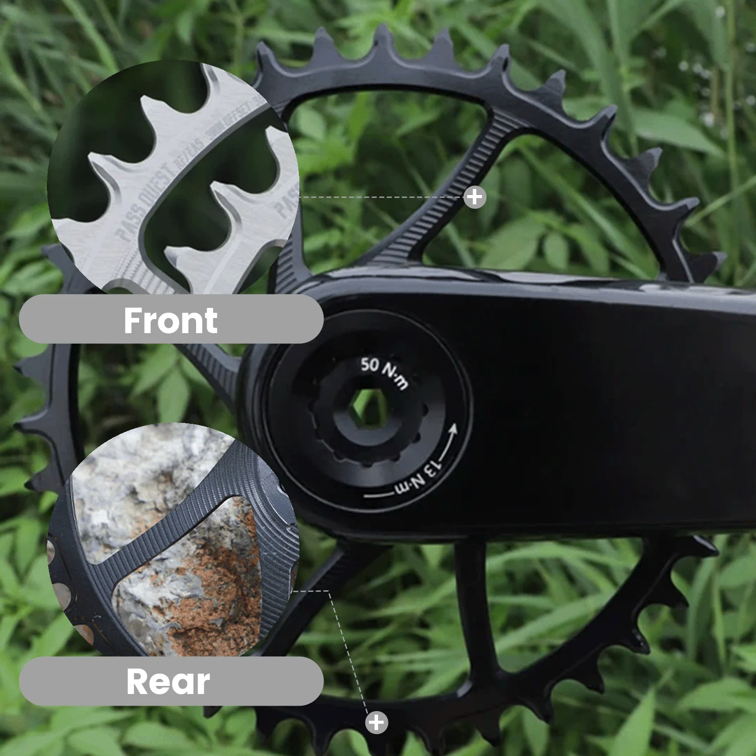 For Cinch Chainring Raceface Crown 30t 32 34t 36 38t 40t 42 44 46 48t Tooth Chainring 0mm 6mm 3mm Offset Front Single Chain Ring