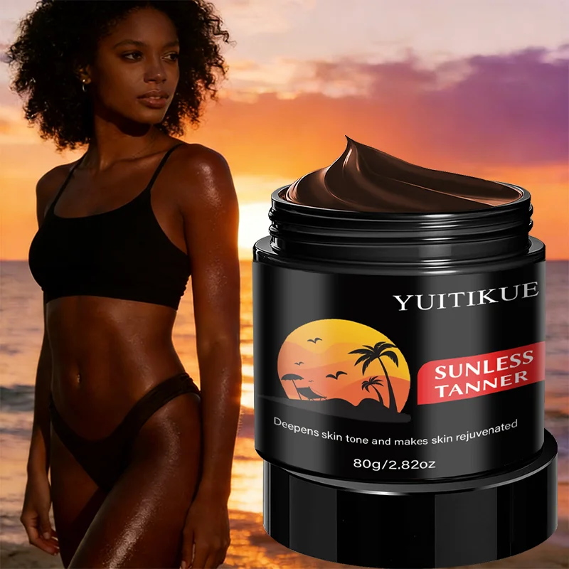 YUITIKUE Sunless Tanner, 80g Self Tanning Lotion for Natural Long-Lasting Bronze Skin Glow