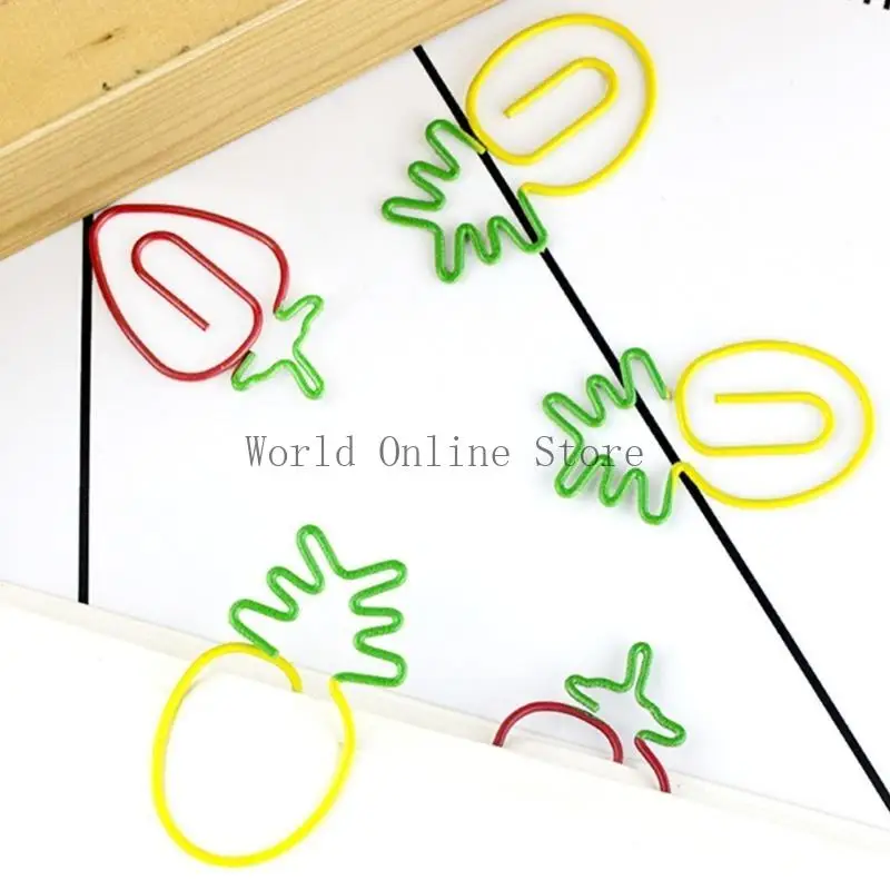 Novelty Paper Clip Colorful Paper Clip, Metal Fruit Design Paper Clip Set 87HC