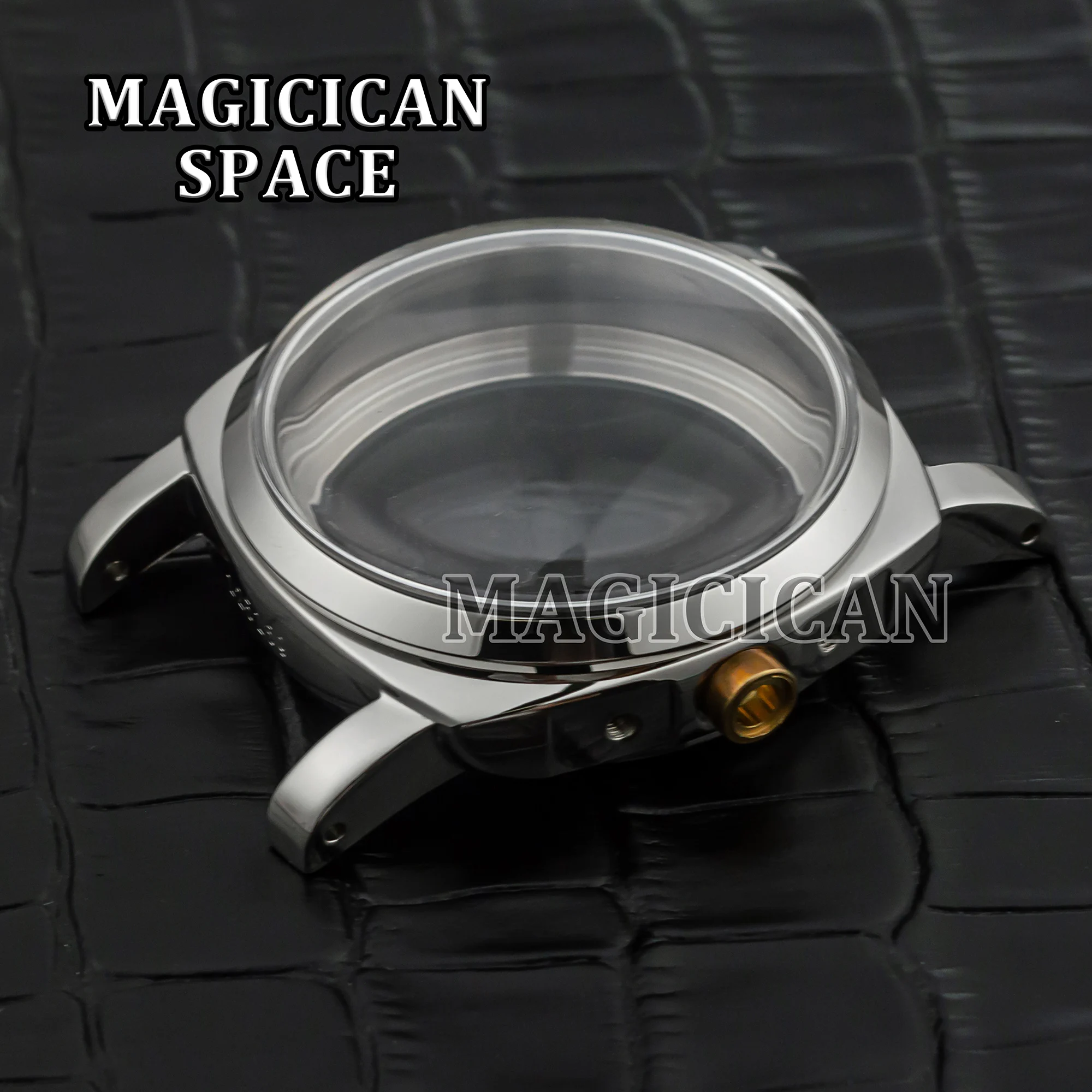 Watch Case for PAM 6152 Watches Mod Parts Stainless Steel Water Resistant 47mm Case fit ETA 6497/6498/ST3600 Mechanical Movement