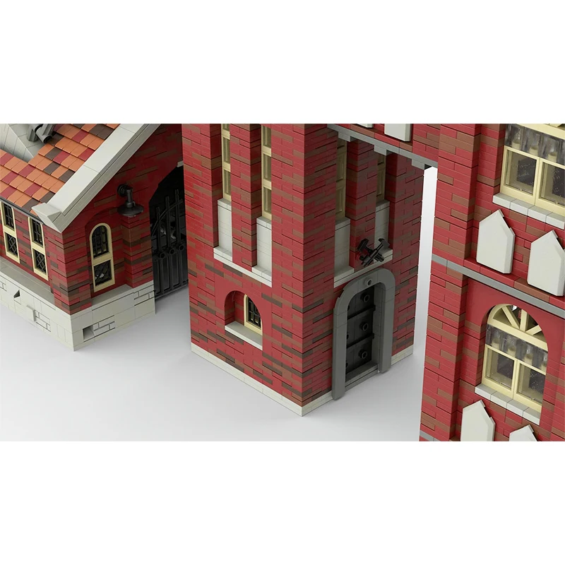 Classic Film Scene Architecture Coal Colliery Mine MOC Building Block Parts Assembly Model Bricks Toys Children's Christmas Gift