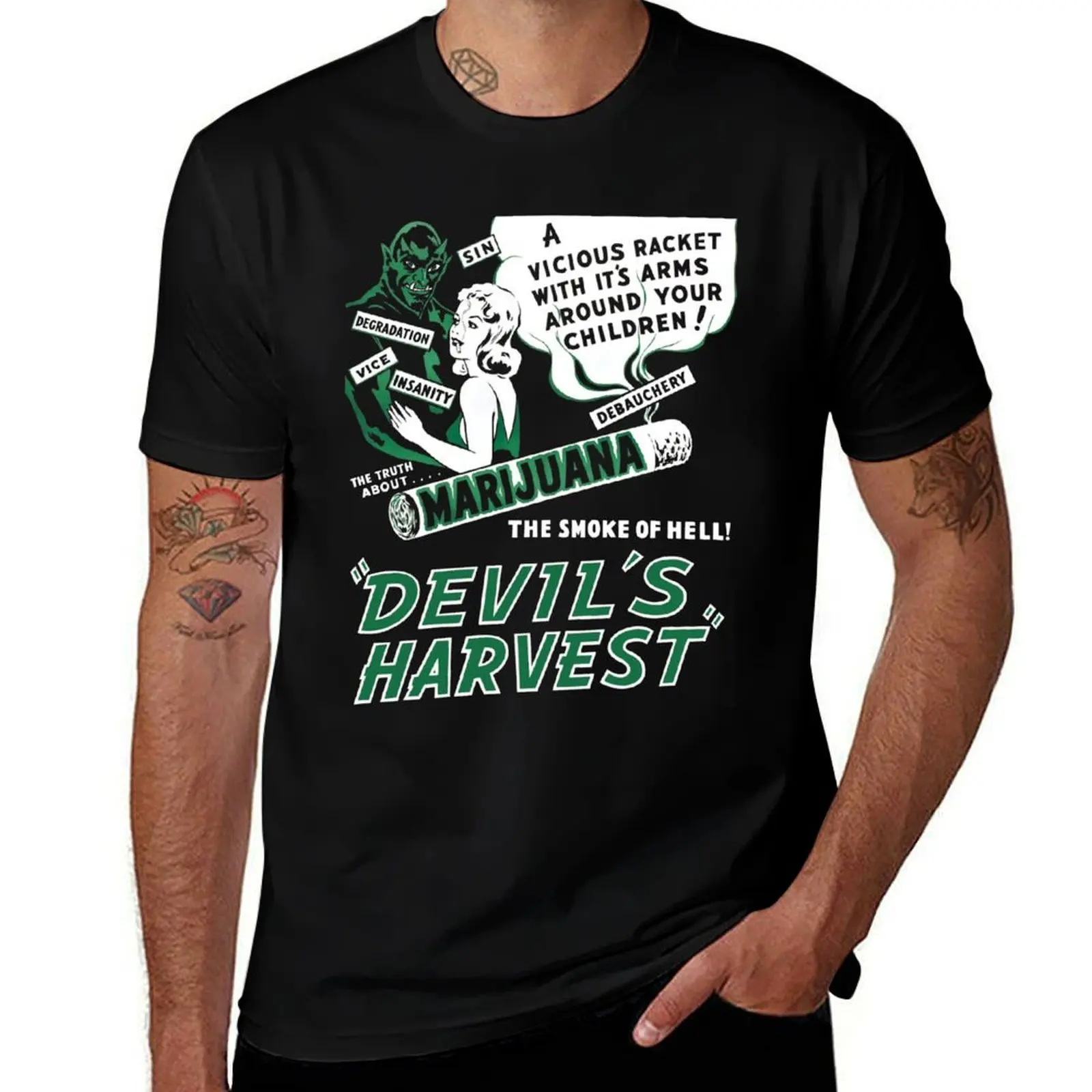 Devils Harvest T-Shirt Soft Stretch Short Sleeve Top