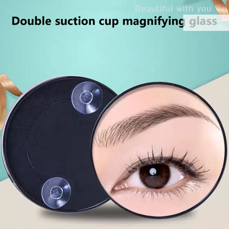 New6.5/8.5cm 5X Vergrootglas Zuignap Wandmontage Ronde Badkamer Spiegel Bad Make-Up Cosmetische Make Up Spiegels accessoires